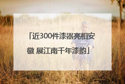 近300件漆器亮相安徽 展江南千年漆韵