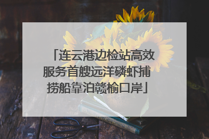连云港边检站高效服务首艘远洋磷虾捕捞船靠泊赣榆口岸