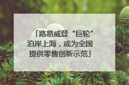 路易威登“巨轮”泊岸上海，或为全国提供零售创新示范