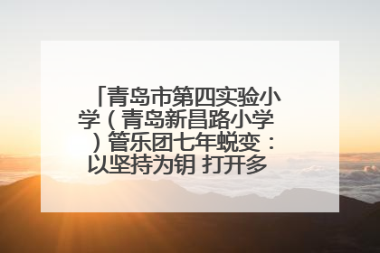 青岛市第四实验小学（青岛新昌路小学）管乐团七年蜕变：以坚持为钥 打开多元成长之门