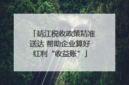 靖江税收政策精准送达 帮助企业算好红利“收益账”