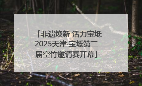 非遗焕新 活力宝坻 2025天津·宝坻第二届空竹邀请赛开幕