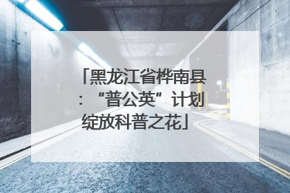 黑龙江省桦南县：“普公英”计划绽放科普之花