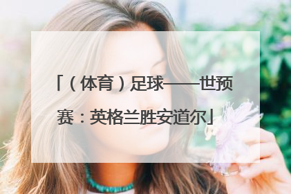 （体育）足球——世预赛：英格兰胜安道尔