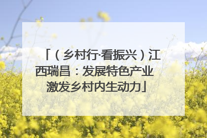 （乡村行·看振兴）江西瑞昌：发展特色产业 激发乡村内生动力