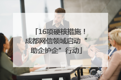 16项硬核措施！成都网信领域启动“助企护企”行动
