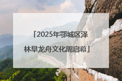 2025年鄂城区泽林旱龙舟文化周启幕