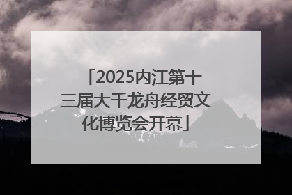 2025内江第十三届大千龙舟经贸文化博览会开幕