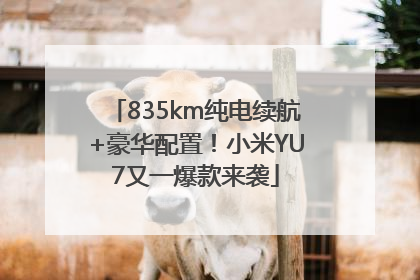 835km纯电续航+豪华配置！小米YU7又一爆款来袭