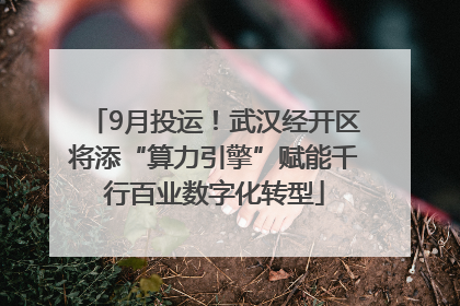 9月投运！武汉经开区将添“算力引擎”赋能千行百业数字化转型
