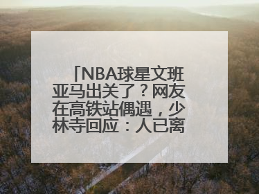 NBA球星文班亚马出关了？网友在高铁站偶遇，少林寺回应：人已离开寺院